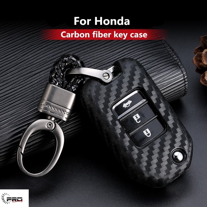 Carbon Fiber Perodua Proton Honda Toyota Key Pouch Car Key Wallet Holder