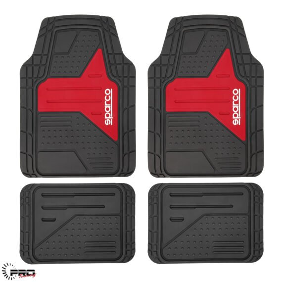 Sparco Car Mat Black/RED SPF511RD - Image 2