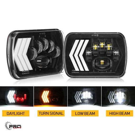 Fog Lamp LED Universal Rectangle - Arrow Design - Image 2