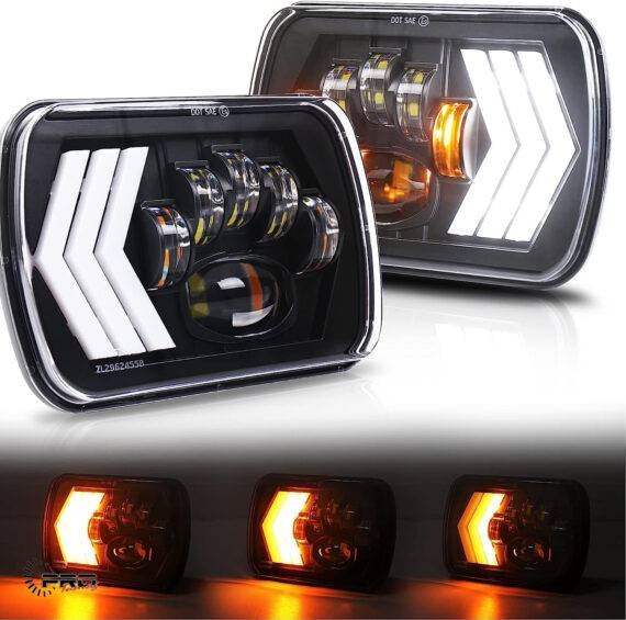 Fog Lamp LED Universal Rectangle - Arrow Design