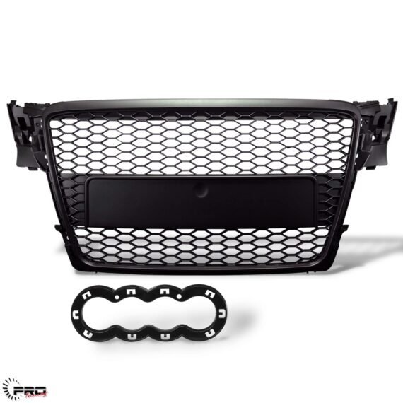 Grill Audi A4 2009 - 2012 (B8) RS4  Style Black Edition