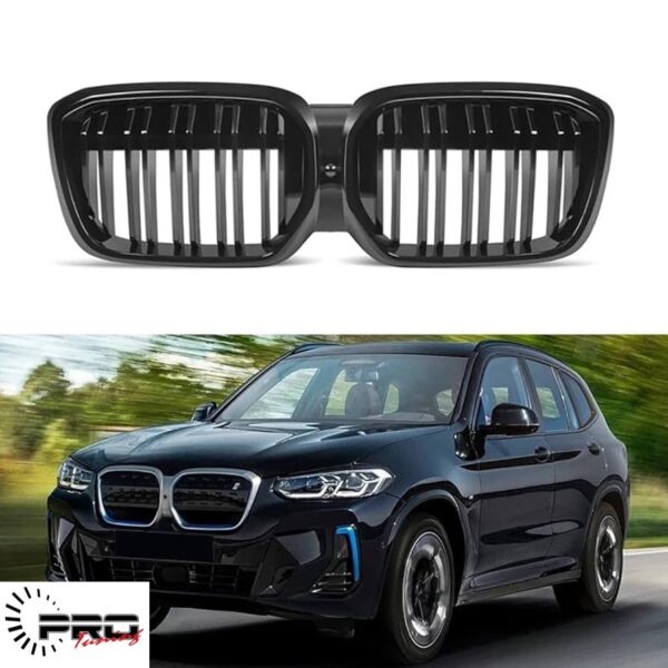 Bmw X3 / IX3 G01 - G08 grill 2022+ LCI - Glossy Black
