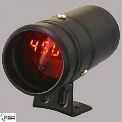 Autogauge Shift-Light W/Digital Tacho Black (Red LED)