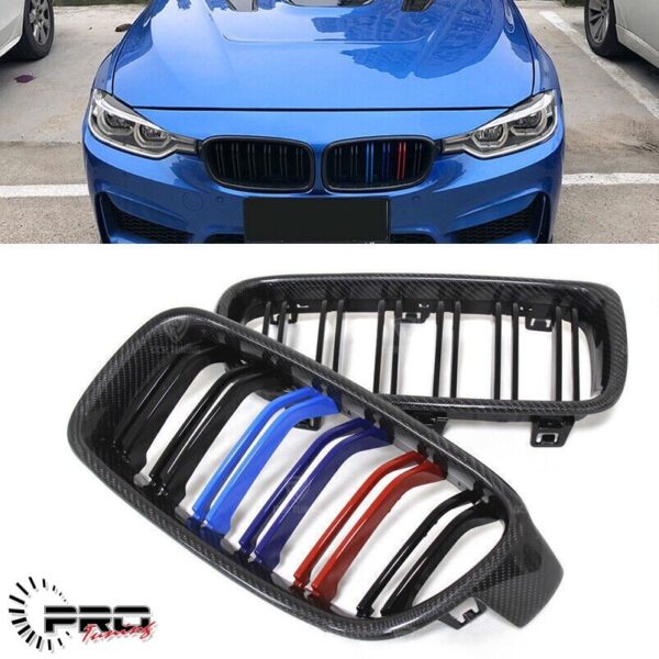Bmw F30 Grill (Carbon Look) Double Blades / 3 colours