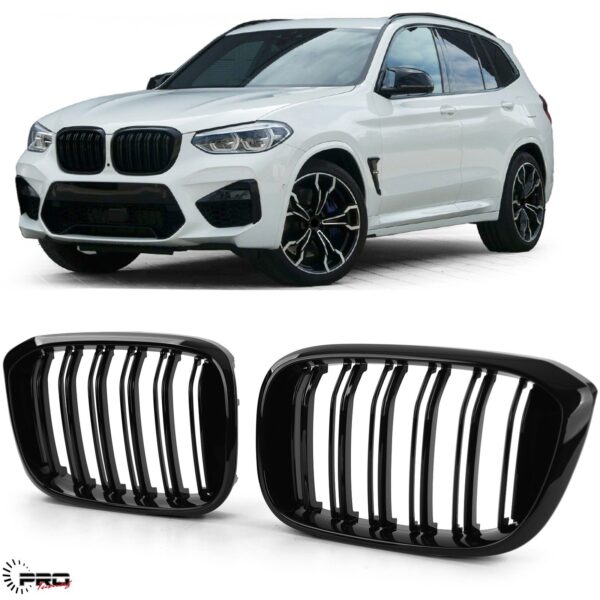 Bmw X3 G01 grill 2017+ - Glossy Black