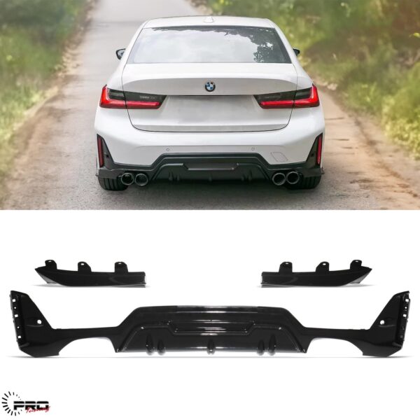 Bodykit Bmw G20 LCI 2022+ Rear Diffuser for 340i ( Dual exhaust Holes)