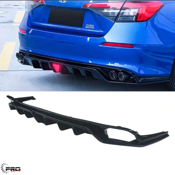 Bodykit Honda Civic 2022+ Rear Lips + Decorative Pipe