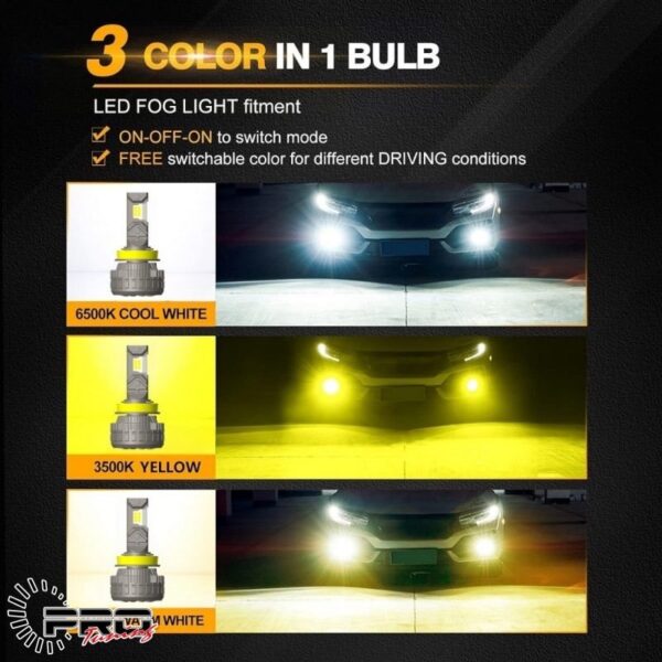 Second image of HID LED H1 - 3 COLOURS WITH APP CONTROL - 70W