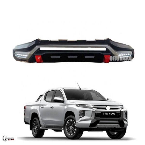 Mitsubishi Triton Front Bumper Lips with LED 2020 - 2024