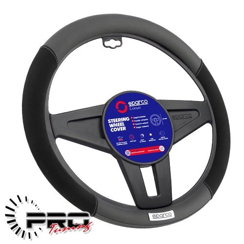 Sparco SPS151GR Steering Wheel Cover Grey / Suede +PVC