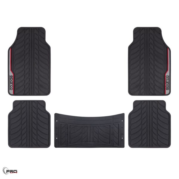 Second image of SPARCO SPF507BL/5 PVC CAR MATS, BLACK/BLUE, 5PCS/SET