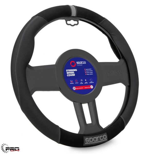 Second image of SPARCO STEERING WHEEL COVER SPS130GR