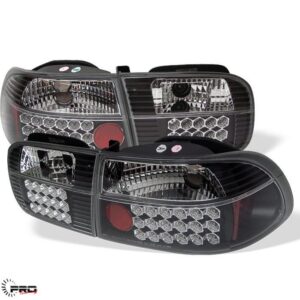 Sonar Honda Civic EK 96-98 LED Tail lights (Black)