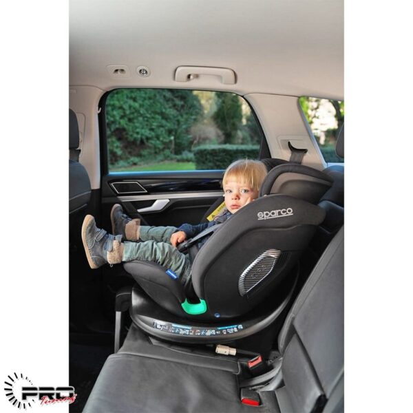 Sparco SK7000I_GR_TW Baby Seat Cast Grey (Baby 40 Up to 150cm) New Born Up to 12 Yrs Old