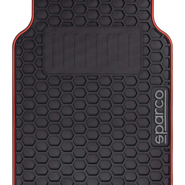 Second image of Sparco SPF500RD Car Mat Black / Red 3 Pieces