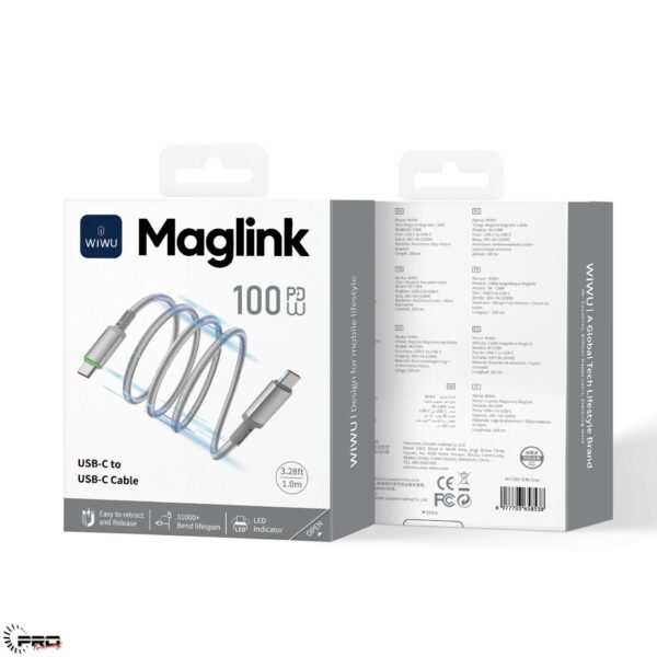 Wiwu Wi-C084 100W USB-C Maglink Magnetic Cable