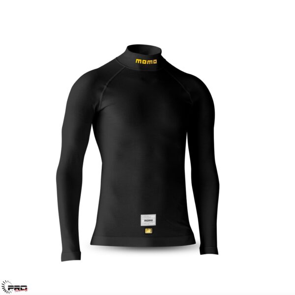 Momo HIGH COLLAR UNDERWEAR SHIRT PRO BLACK M-L