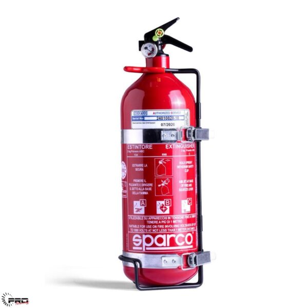 SPARCO HAND-HELD FIRE EXTINGUISHER 2,4LT CE/EN3