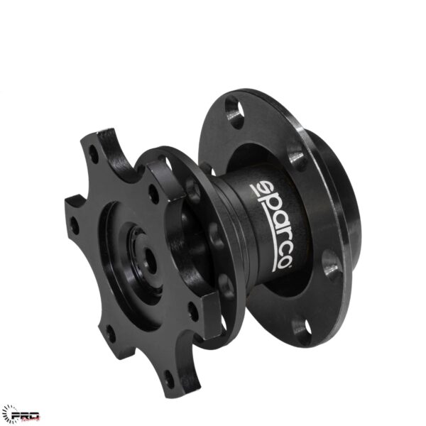 SPARCO STEERING WHEEL QUICK RELEASE RACING BLK/YELL